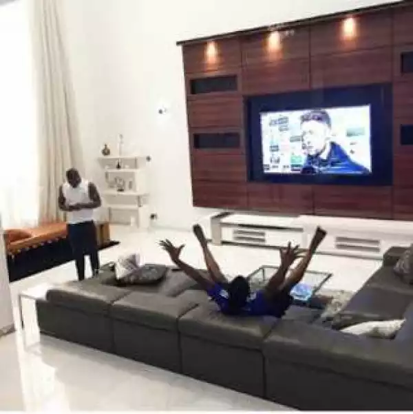 Paul Okoye Shows Off His Sitting Room As He Celebrates Chelsea